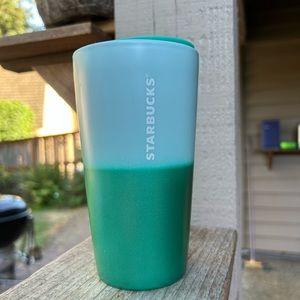 Starbucks tumbler green tones. 2020. 12 oz